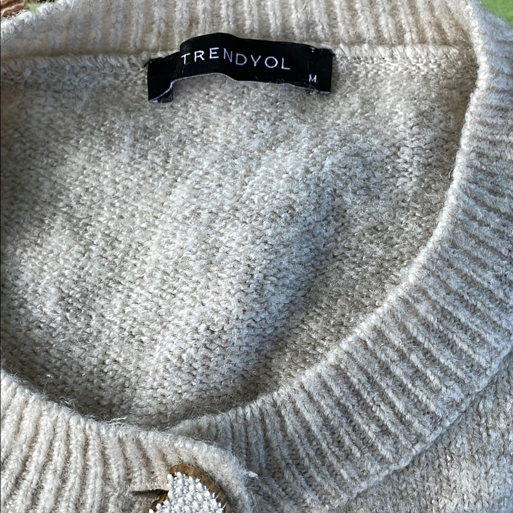 Trendyol Cream Sweater for Women